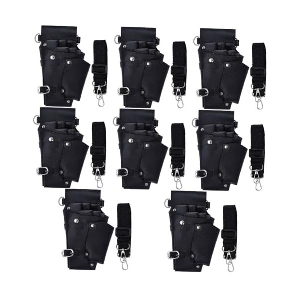 minkissy 2 Pcs Fanny Pack Ciseaux Ceinture Cisaillement Coiffeurs De Coiffure Ciseaux Pochette En Cuir Outil Ceinture Ciseaux