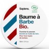 Sapiens Barbershop Baume Barbe Homme BIO - Soin Barbe Homme Fabriqué en France Certifié ECOCERT - Cire Barbe et Moustache au 