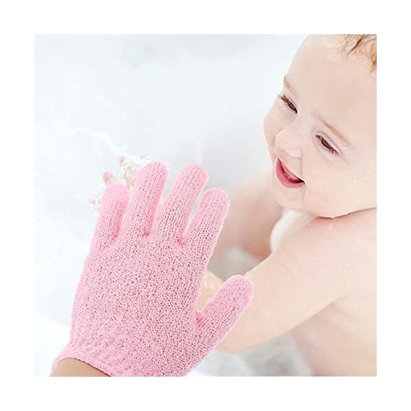 FOMIYES 40 Pièces Gants De Bain À Cinq Doigts Gant De Gommage Du Corps Gants Exfoliants Gants De Protection Solaire Serviette