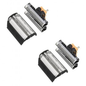 JUFUM 2X Remplacement ÉCran DAluminium + Cadre pour/Shaver Series3 310 31B 5000/6000 350 360 380 5312 5485 5610 5614 5443