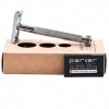 Parker Safety Razor Parker 29L unisexe long manche double papillon ouvert bord Rasoir de sécurité et 5 lames haut de gamme Ch