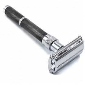 Parker Safety Razor Parker 96R - manche long sécurité papillon ouvert rasoir et 5 Parker Double Premium Platinum bord Razor B