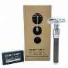 Parker Safety Razor Parker 92R Ultra Poids lourd papillon ouvert Rasoir de Sécurité à Double Tranchant et 5 Lames à Double Tr