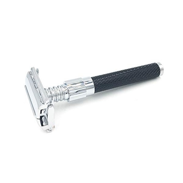 Parker Safety Razor Parker 92R Ultra Poids lourd papillon ouvert Rasoir de Sécurité à Double Tranchant et 5 Lames à Double Tr