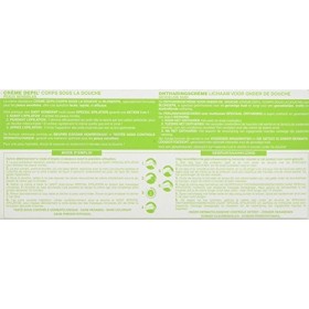 Blondépil Crème Dépilatoire Corps/Gant Gommant Peaux Sensibles 200 ml - Lot de 2