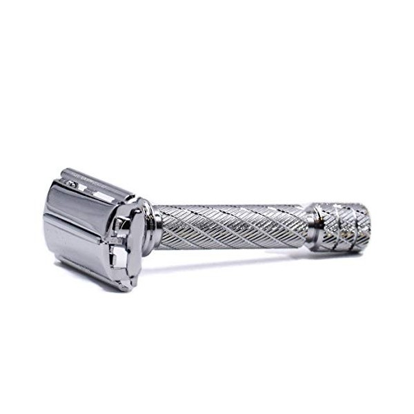 Parker Safety Razor Parker 87R papillon ouvert Rasoir de Sécurité à Double Tranchant et 5 Lames à Double Tranchant Parker Chr