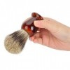 Rasage Brosse, Professionnel Pur Blaireaux Crème Pour Les Cheveux Savon Brosse Manche Brun, Parfait Barbe Brosse De Nettoyage