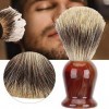 Rasage Brosse, Professionnel Pur Blaireaux Crème Pour Les Cheveux Savon Brosse Manche Brun, Parfait Barbe Brosse De Nettoyage