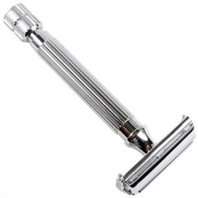 Parker Safety Razor Modèle 82R, Chromé Deluxe Heavyweight Twist à ouvrir la sécurité papillon Rasoir de Sécurité à Double Tra