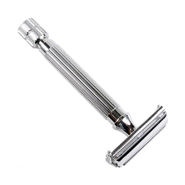 Parker Safety Razor Modèle 82R, Chromé Deluxe Heavyweight Twist à ouvrir la sécurité papillon Rasoir de Sécurité à Double Tra