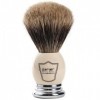 Parker Safety Razor 100% Extra Dense Meilleur blaireau Soies Blaireau avec poignée et blanc Chrome - Brosse gratuit Support f