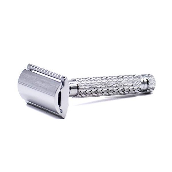 Parker Safety Razor Parker 94R "Hefty" Rasoir de sécurité à double tranchant et 5 lames à double tranchant