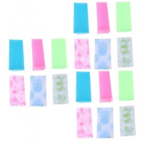 FOMIYES 18 Pièces Longue Serviette De Bain Gommage Corporel Brosse Exfoliante Pour Le Gants De Bain Serviette En Coton Chiffo