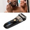 Rasoir électrique, tondeuse à barbe fil pour homme antirouille rechargeable par USB pour poils de moustache
