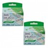 Wilkinson Intuition Naturals Sensitiv Care Lot de 2 paquets de 3 lames de rasoir avec recharge de savon et bande à l’aloe