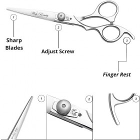 Ciseaux de coiffure pour gaucher,Ciseaux de coiffeur professionnels pour gaucher,Ciseaux de barbier,Ciseaux de coiffeur,Cisea