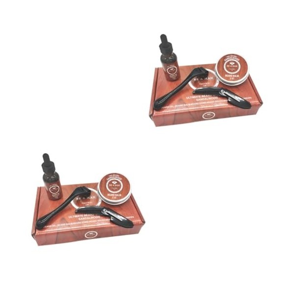 minkissy 1 Accessoires Pour Barbe Kit De Croissance De Barbe Fournitures Pour Barbe Soins De Suite