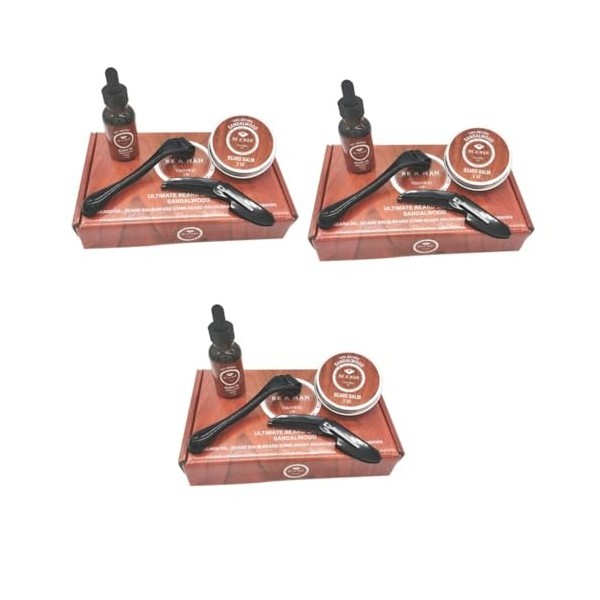 minkissy 1 Accessoires Pour Barbe Kit De Croissance De Barbe Fournitures Pour Barbe Soins De Suite