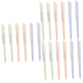 minkissy 24 Pièces Tondeuse À Sourcils En Acier Inoxydable Rasoir À Sourcils Tondeuse Dissolvant De Sourcils Rasoir De Sourci