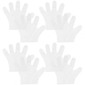 KOMBIUDA 500 Pièces Gants Jetables Gants De Protection Gants Transparents Gants Industriels Qualité Alimentaire Travail