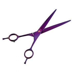 minkissy 1 Paire De Ciseaux De Cheveux De Salon Ciseaux De Toilettage Pour Animaux De Compagnie Ciseaux Noirs Tondeuses Profe