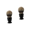 Cabilock 3 Pièces Brosse En Résine Blaireau Cheveux Blaireau Brosse De Nettoyage Rasage Dédié Blaireau Homme Résine Blaireau 