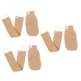FRCOLOR 6 Pièces Barre De Bain Gants Exfoliants Pour Le Corps Gant De Bain Pour Adultes Gant De Bain Exfoliant Serviettes De 