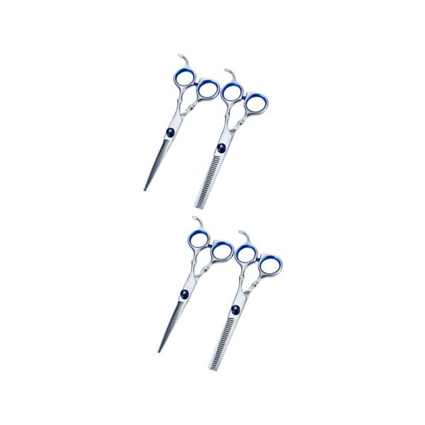 2 Paires De Tondeuses Professionnelles Pour Barbiers Tondeuses De Barbier Professionnelles Ciseaux Ciseaux À Dents Ciseaux De