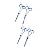 2 Paires De Tondeuses Professionnelles Pour Barbiers Tondeuses De Barbier Professionnelles Ciseaux Ciseaux À Dents Ciseaux De