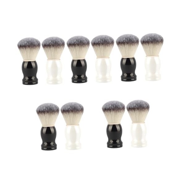 Beavorty 6 Pièces Blaireau Manuel Décoratif Accessoires De Nettoyage Pour Hommes Blaireau De Barbier Brosse De Toilettage Bro