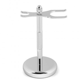 LEFEDA Simple Supports de Brosse de Rasoir pour Hommes, Support de Brosse de Rasage en Acier Inoxydable argenté, kit de Suppo