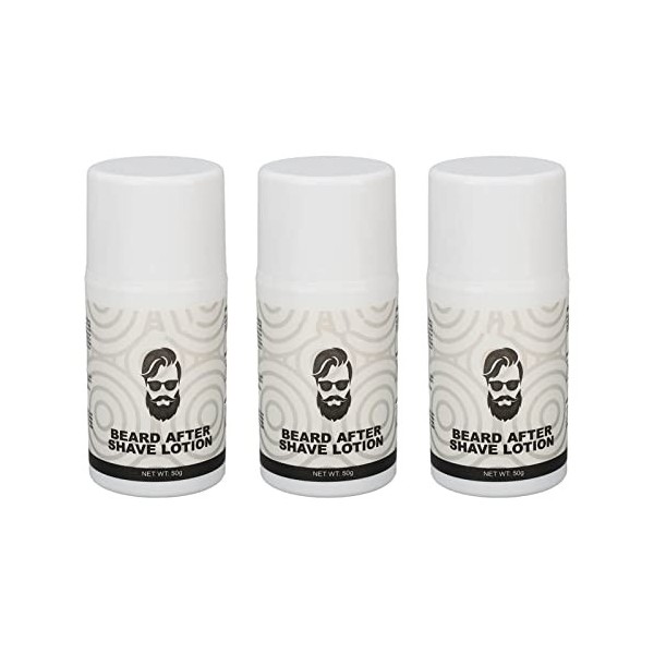 Lot de 3 Lotions Après-rasage pour Barbe, Apaise les Irritations, Calme la Peau, Absorbe Rapidement, Liquide, Effet Rafraîchi