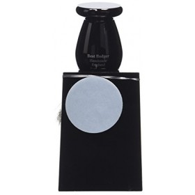 Edwin Jagger - Blaireau + support - Imitation ébène - Poils avec pointe argentée - Taille S