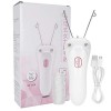 Epilateur Visage Épilateur de Fil de Coton Epilateur Moustache Femme Dispositif Épilation au fil Électrique Rose 