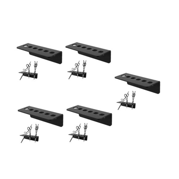 minkissy 3 Pièces Support De Ciseaux De Coiffure Support De Bureau Étagère De Rangement Murale Organisateur De Table Support