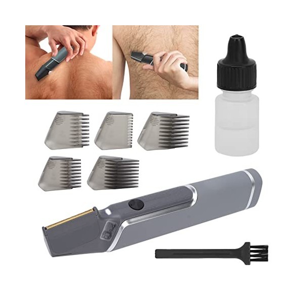 Tondeuse à Sourcils électrique, Tondeuse électrique Portable pour Hommes, Chargement USB, Tête en Forme de R, Conception étan