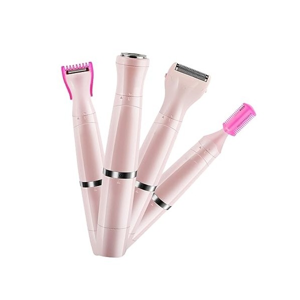 minkissy 1 PC 4 1 Rasoir Pour Femmes Rasoirs Électriques Pour Femmes Épilateurs DÉpilation Du Visage Tondeuse À Poils Du Nez