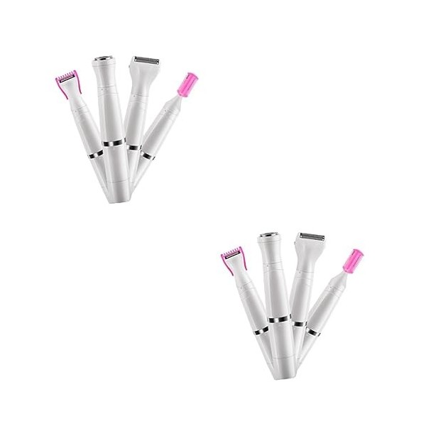 minkissy 1 PC 4 1 Rasoir Pour Femmes Rasoirs Électriques Pour Femmes Épilateurs DÉpilation Du Visage Tondeuse À Poils Du Nez
