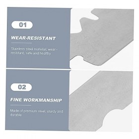 minkissy 300 Pcs Lame De Rasoir Visage Cutter Barbershop Cutter Barbe Rasoir Lame Rasage Receveur Pour Hommes Corps Vieux Ras