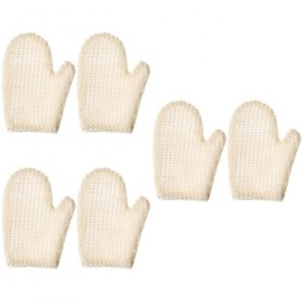Beaupretty 6 Pcs Naturel Pour La Peau Hommes Mitaines De Bain Femmes Corps Lavage Nid DAbeille Gommage Confortable Bain Rich