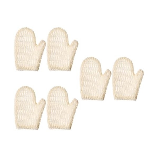 Beaupretty 6 Pcs Naturel Pour La Peau Hommes Mitaines De Bain Femmes Corps Lavage Nid DAbeille Gommage Confortable Bain Rich