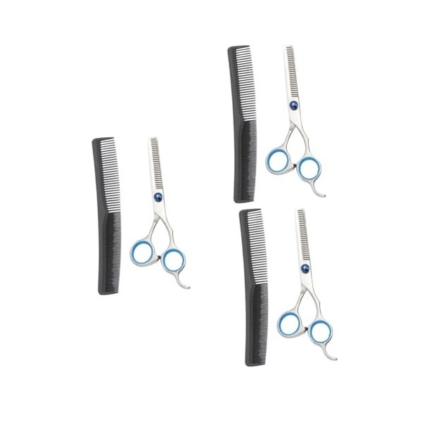 FRCOLOR 6 Pcs Tondeuse En Acier Inoxydable Cisailles Et Ciseaux Tondeuses De Barbier Professionnelles Taquineries Tondeuses P