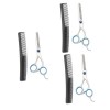 FRCOLOR 6 Pcs Tondeuse En Acier Inoxydable Cisailles Et Ciseaux Tondeuses De Barbier Professionnelles Taquineries Tondeuses P