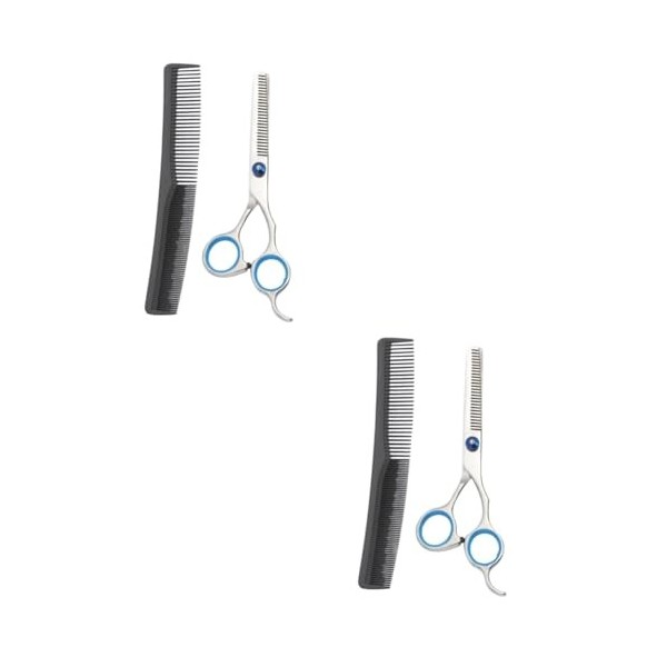 FRCOLOR 6 Pcs Tondeuse En Acier Inoxydable Cisailles Et Ciseaux Tondeuses De Barbier Professionnelles Taquineries Tondeuses P