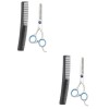 FRCOLOR 6 Pcs Tondeuse En Acier Inoxydable Cisailles Et Ciseaux Tondeuses De Barbier Professionnelles Taquineries Tondeuses P
