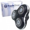 Trade-Shop Tête de rasage de rechange avec capuchon de protection pour Philips Arcitec RQ1090 RQ1095 SensoTouch 3D RQ1250 RQ1