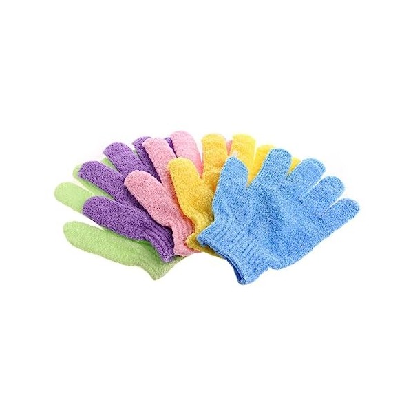 POPETPOP 20 Paires De Gants De Douche Douche Luffa Éponge Pouf Gant Exfoliant Pour La Peau Gants Exfoliants Gants De Gommage 