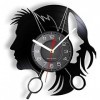 LXURY horloges de Cuisine Mur Cheveux Salon de beauté Boutique Logo dentreprise Horloge Murale coiffeurs Salon élégant Cisea