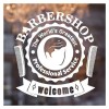 Autocollant mural de bienvenue for Salon de coiffure, autocollant dart mural de coupe de cheveux professionnelle, Design de 