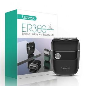 VOYOR Mini Rasoir Electrique Mini Rasoir Portable Rasoir Electriques Hommes Pour le Cou, les Joues et la Tête Rechargeable Pa